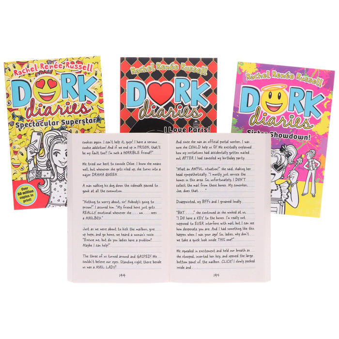 Dork Diaries Series (Vol. 13-16) By Rachel Renee Russell 4 Books Collection Set - Ages 9-11 - Paperback 9-14 Simon & Schuster
