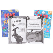 Fake or Fact? Series About (Dinosaurs, Space & Science) Illustrated 3 Books Collection Set (Includes a Free Audiobook!) - Ages 7-9 - Paperback 7-9 Sweet Cherry Publishing