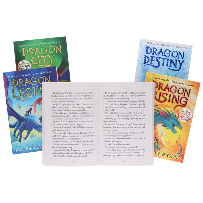 Dragon Realm Series (Book 1-5) By Katie & Kevin Tsang: 5 Books Collection Set - Ages 7+ - Paperback 9-14 Simon & Schuster