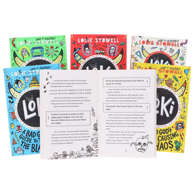 Loki: A Bad God’s Guide Series by Louie Stowell 6 Books Collection Set - Ages 9-12 - Paperback 9-14 Walker Books Ltd