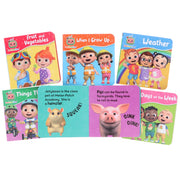 CoComelon Little Learners Pocket Library: 6 Mini Books Collection Box Set - Ages 1-4 - Board Book 0-5 HarperCollins Publishers