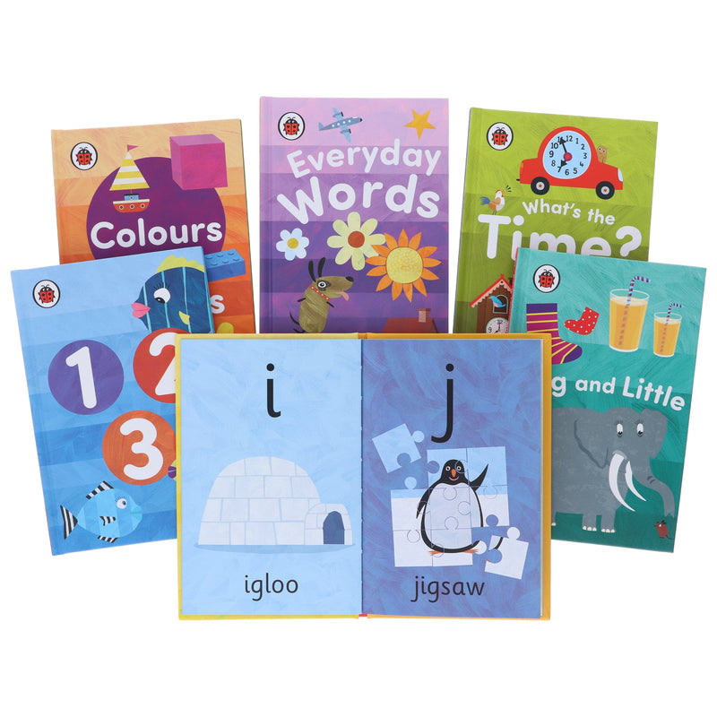 Ladybird Early Learning Library: 6 Books Collection Box Set - Ages 3+ - Hardback 3-5 Ladybird