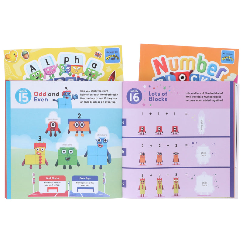 Numberblocks Colouring Fun & Sticker Activity Book Collection 3 Books Set - Ages 3+ - Paperback 0-5 Sweet Cherry Publishing