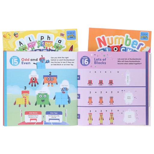 Numberblocks Colouring Fun & Sticker Activity Book Collection 3 Books Set - Ages 3+ - Paperback 0-5 Sweet Cherry Publishing