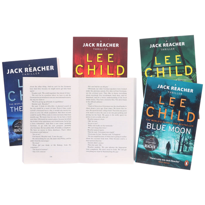 Jack Reacher Series by Lee Child: Books 21-25 Collection Set - Fiction - Paperback Fiction Penguin Random House