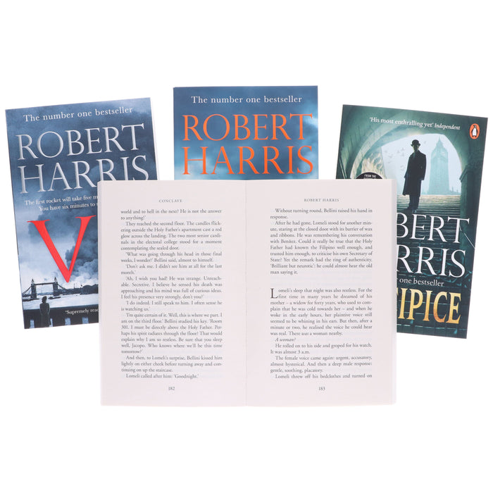 Robert Harris Collection (Conclave,V2, Act of Oblivion & Precipice) 4 Books Set - Fiction - Paperback Fiction Penguin Random House