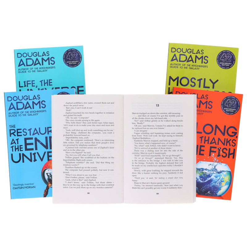 The Hitchhiker's Guide to the Galaxy by Douglas Adams: Complete Books 1-5 Box Set - Fiction - Paperback Fiction Macmillan