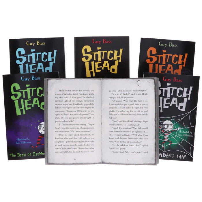 Stitch Head by Guy Bass 6 Books Collection Box Set - Ages 9-14 - Paperback 9-14 Penguin Random House