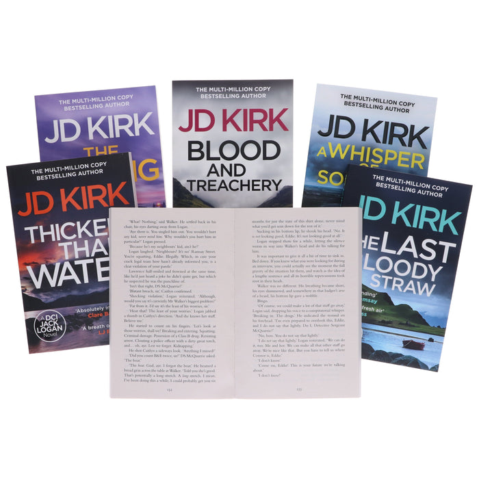 DCI Logan Crime Thrillers Series by JD Kirk 6 Books Collection Set (Book 1-6) - Fiction - Paperback Fiction Zertex Crime