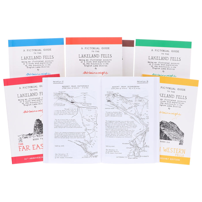 The Pictorial Guides to the Lakeland Fells by Alfred Wainwright: 50th Anniversary Edition 7 Books Box Set - Non-Fiction - Paperback B2D DEALS Frances Lincoln Publishers Ltd