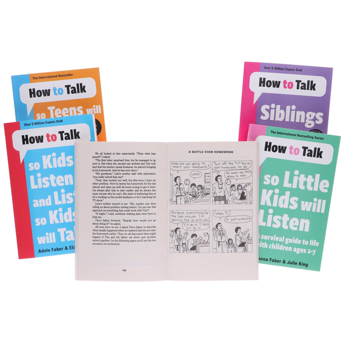 How to Talk Series 5 Books Set By Adele Faber & Elaine Mazlish - Non Fiction - Paperback Non-Fiction Bonnier Books Ltd