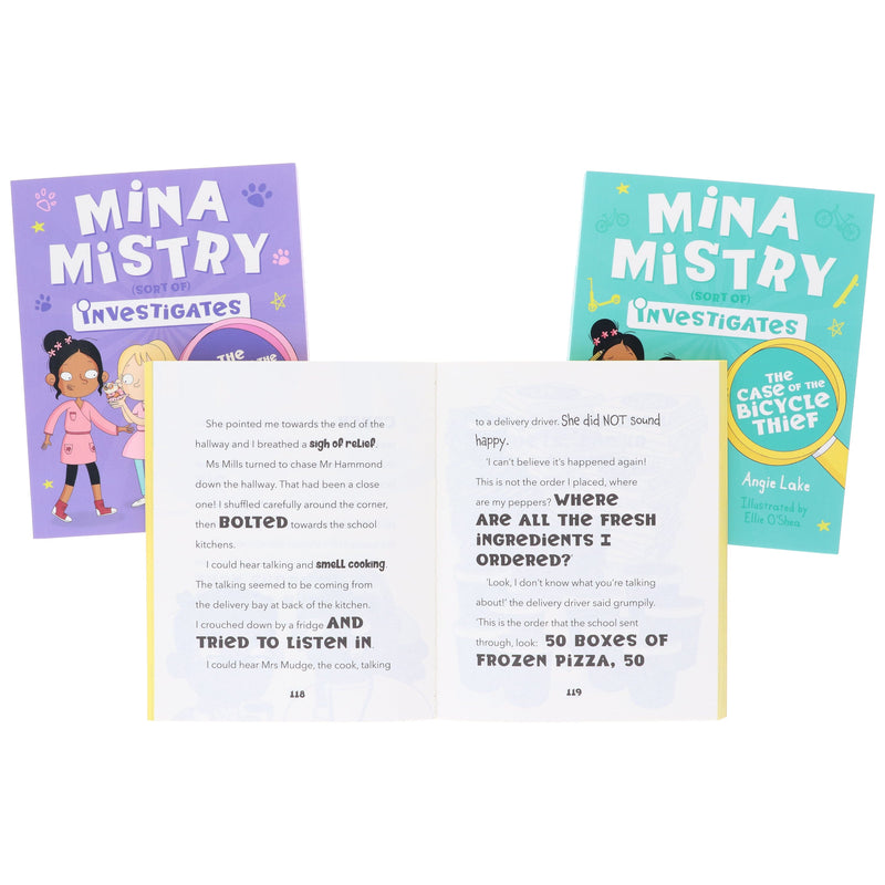 Mina Mistry Sort Of Investigates Series 3 Books Collection Set By Angie Lake - Ages 7-9 - Paperback 7-9 Sweet Cherry Publishing