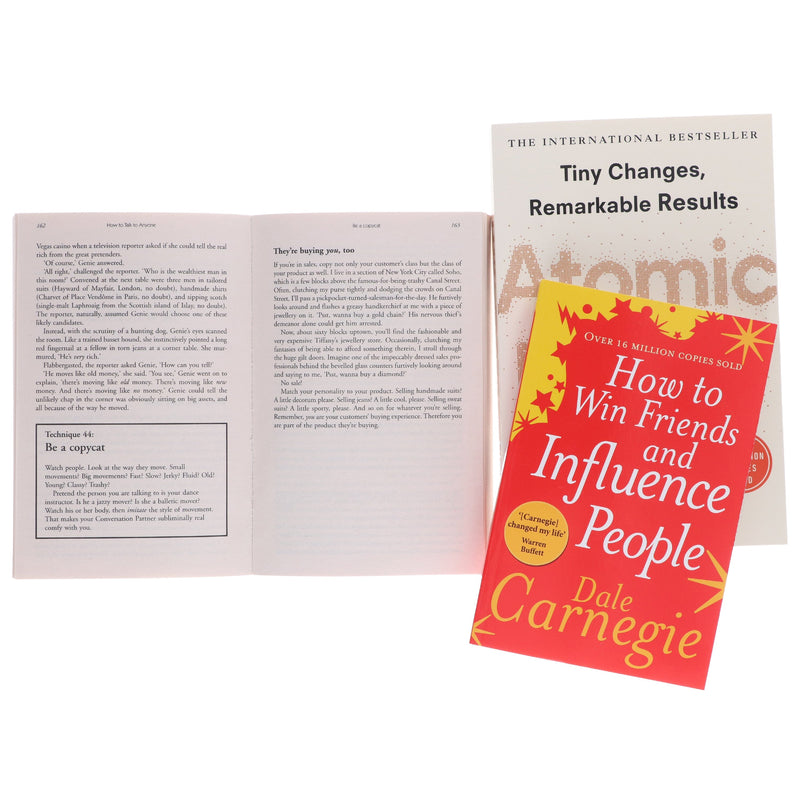 Atomic Habits, How To Talk To Anyone & How to Win Friends and Influence People - Non Fiction - Paperback Non-Fiction Various