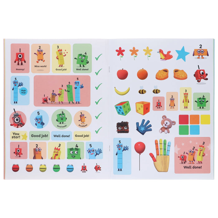 Numberblocks and Alphablocks Level 1 Collection 6 Workbooks Set With Fun Stickers - Ages 3-5 - Paperback 3-5 Sweet Cherry Publishing