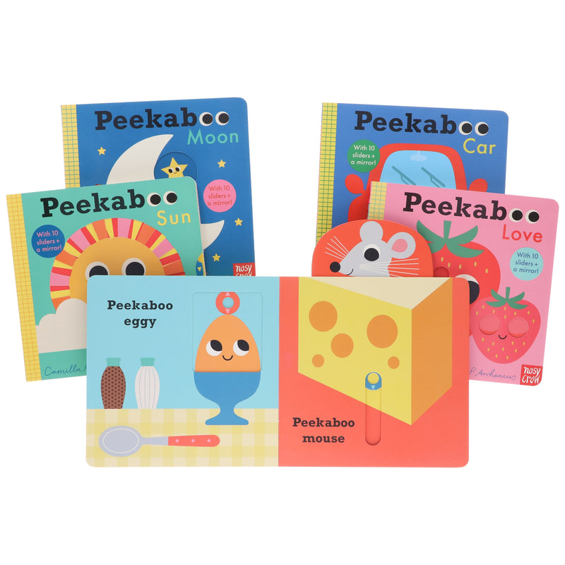 Peekaboo: House, Sun, Moon, Love & Car by Camilla Reid Illustrated 5 Books Collection Set - Ages 0-5 - Board Book 0-5 Nosy Crow Ltd