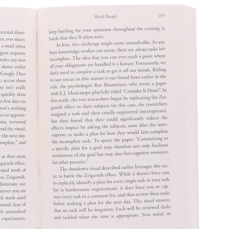 Deep Work: Rules for Focused Success in a Distracted World By Cal Newport - Non Fiction - Paperback Non-Fiction Hachette