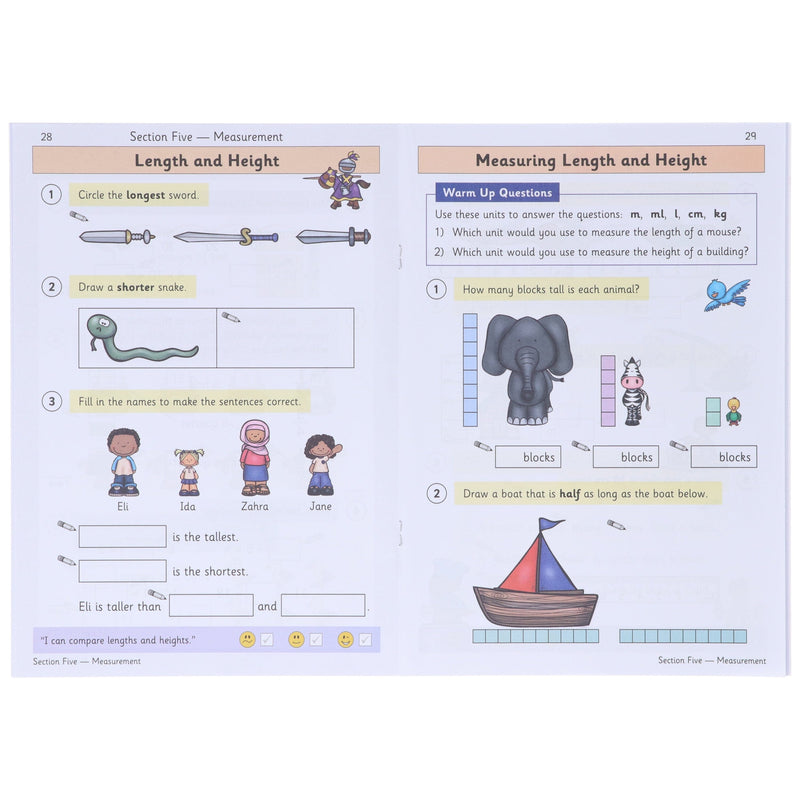 CGP KS1 (Year 1) Targeted Question and Practice 4 Books Collection Set - Ages 5-6 - Paperback 5-7 Coordination Group Publications Ltd (CGP)