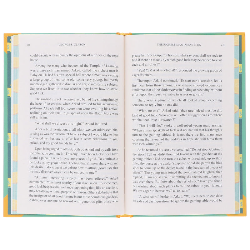 The Richest Man In Babylon by George S. Clason - Fiction - Sprayed Edges Hardback Fiction Wilco Books