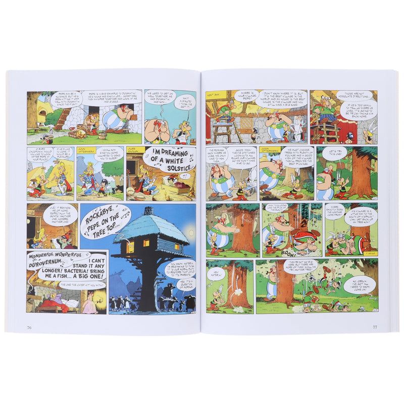 Asterix Omnibus 1-5 (Book 1-15) Graphic Novels by Goscinny & Uderzo: (3 Book in 1) 5 Books Collection Set - Ages 6-11 - Paperback Graphic Novels Hachette