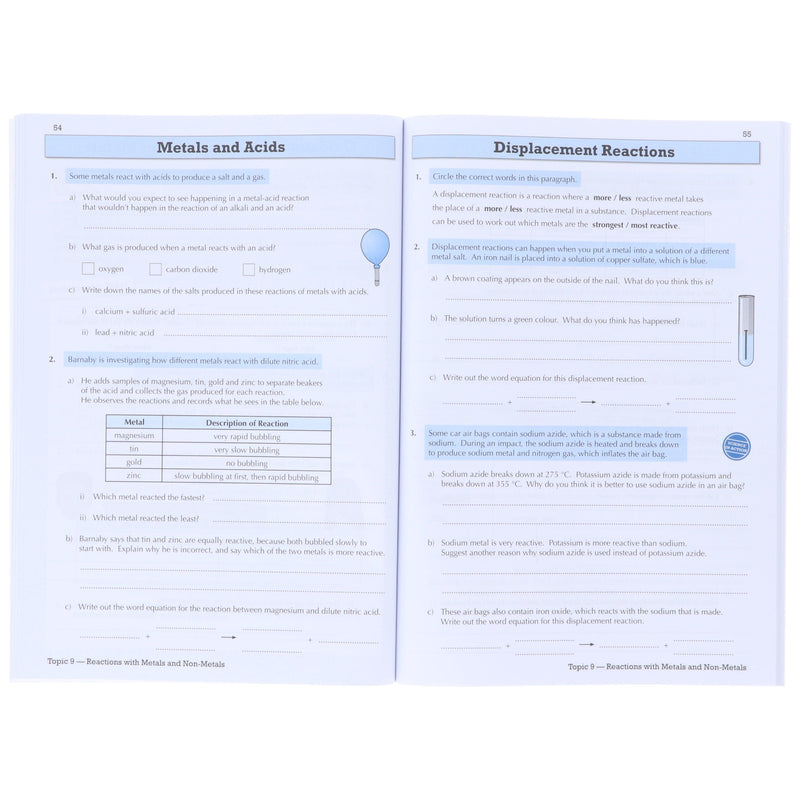 CGP KS3 (Year 8) Targeted Workbook Bundle (Includes Answers) 4 Books Collection Set - Paperback 9-14 Coordination Group Publications Ltd (CGP)