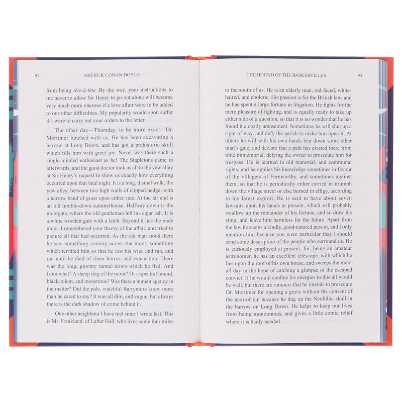 The Hound Of The Baskervilles by Arthur Conan Doyle - Fiction - Sprayed Edges Hardback Fiction Wilco Books