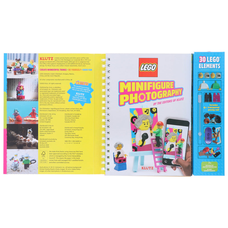 LEGO Minifigure Photography: Photo Tricks For Your Bricks! - Ages 7-10 - Hardback 7-9 Klutz, Scholastic