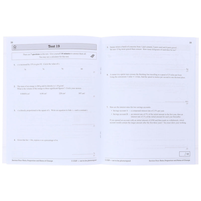 CGP GCSE Maths AQA Higher Level Exam Guide 3 Books Collection Set (Includes Online Edition, Videos & Quizzes)- Paperback Young Adult Coordination Group Publications Ltd (CGP)