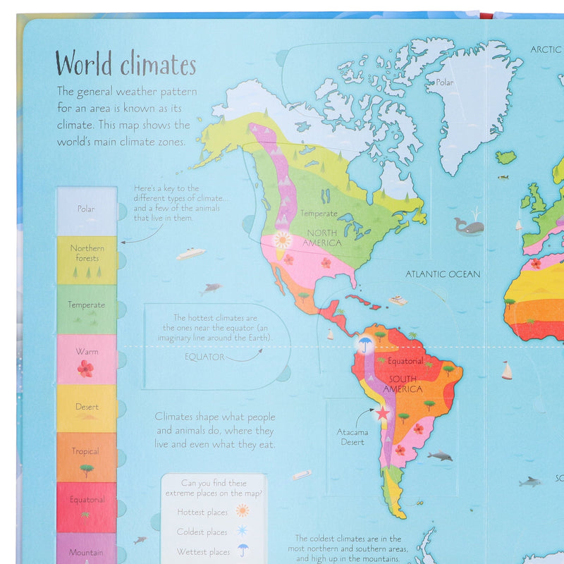 An Usborne Flap Book Series See Inside Weather & Climate by Katie Daynes - Ages 6+ - Board Book 7-9 Usborne Publishing Ltd