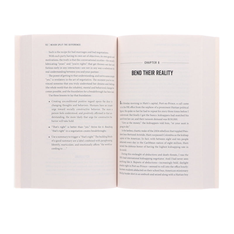 Never Split The Difference By Chris Voss & Tahl Raz - Non Fiction - Paperback Non-Fiction Penguin