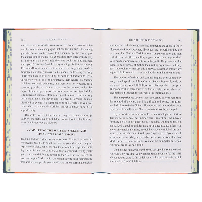 The Art Of Public Speaking by Dale Carnegie - Non Fiction - Sprayed Edges Hardback