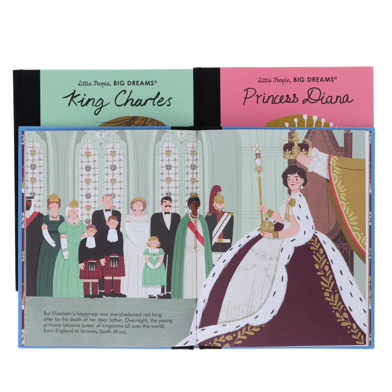 British Royal Family (Little People, BIG DREAMS Series) by Maria Isabel Sanchez Vegara 3 Books Set - Ages 5+ - Hardback 5-7 Frances Lincoln Publishers Ltd