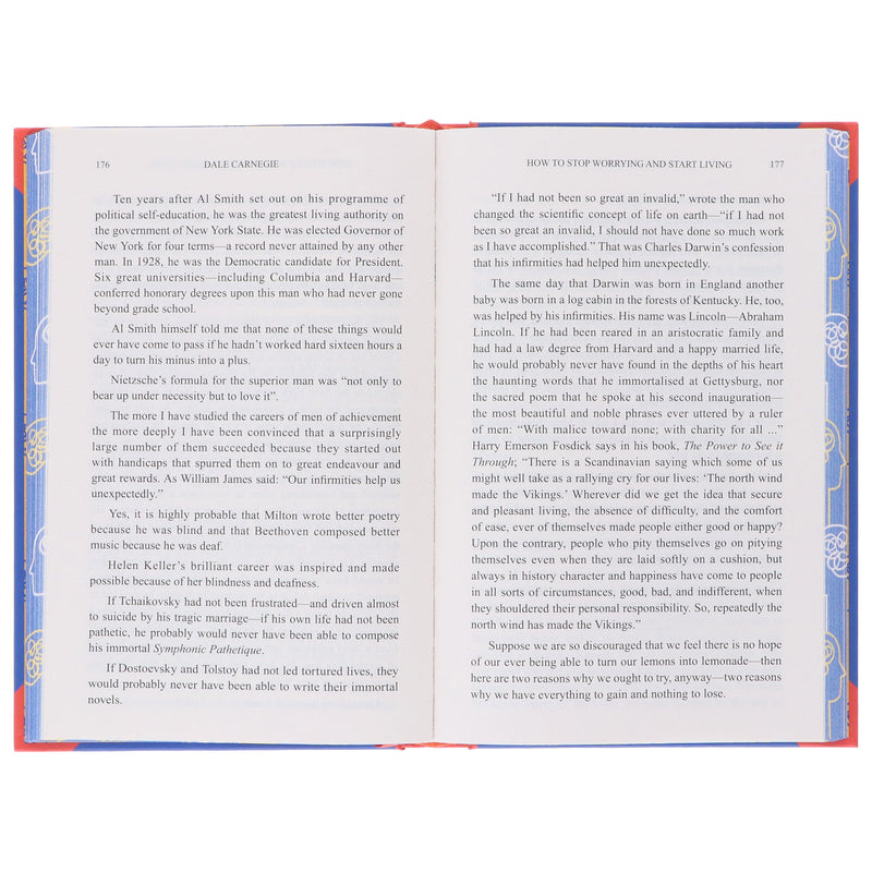 How to Stop Worrying and Start Living by Dale Carnegie - Non Fiction - Sprayed Edges Hardback Non-Fiction Wilco Books