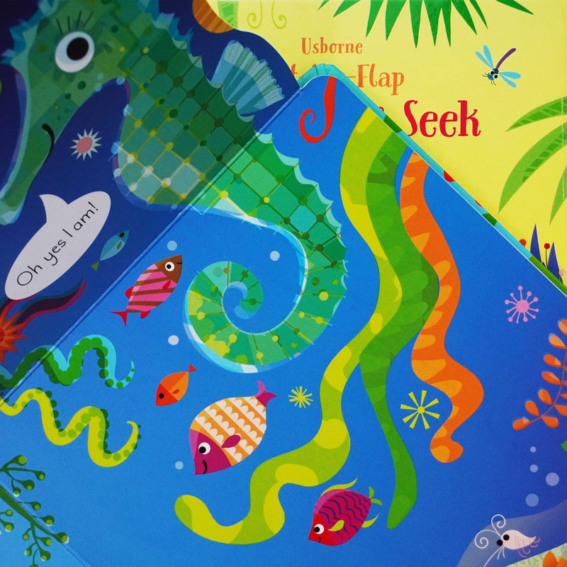 Usborne Lift-The-Flap Play Hide & Seek Series By Sam Taplin 2 Books Collection - Ages 0-5 - Board Book 0-5 Usborne Publishing Ltd