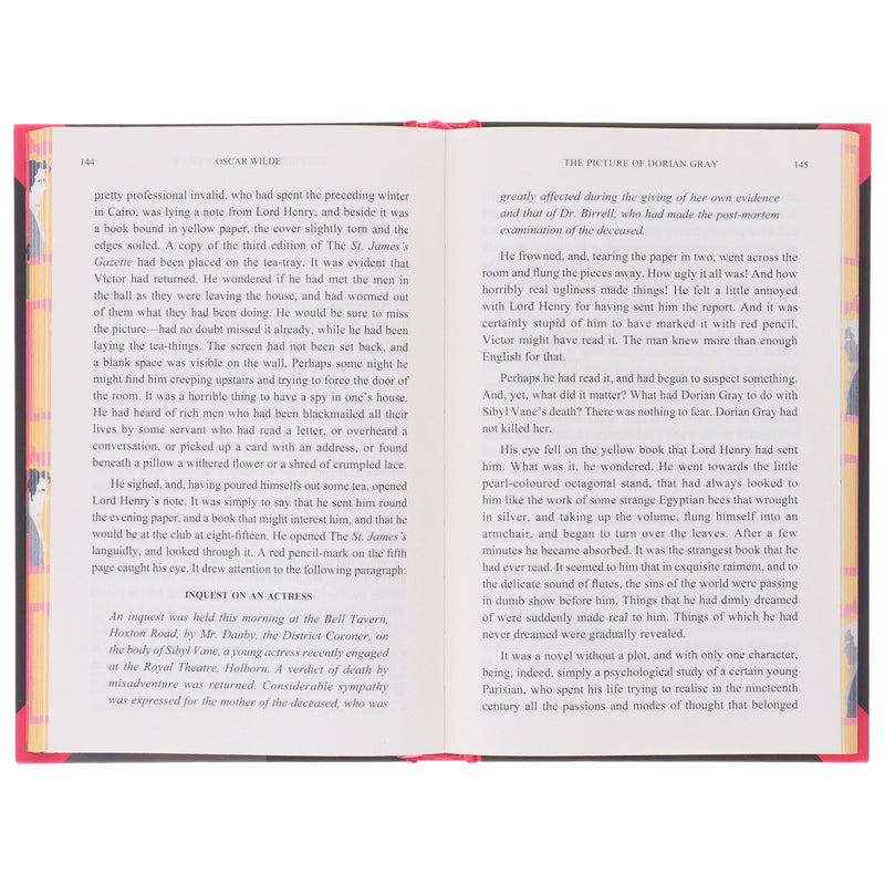 The Picture of Dorian Gray by Oscar Wilde - Fiction - Sprayed Edges Hardback Fiction Wilco Books