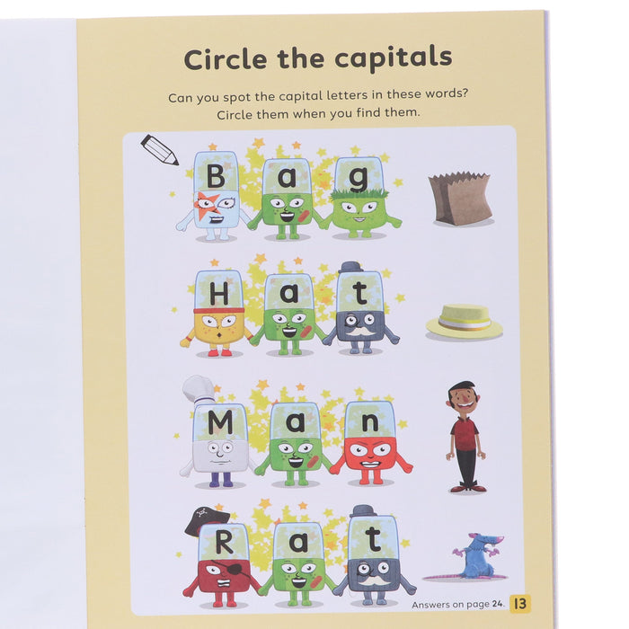 Numberblocks and Alphablocks Level 1 Collection 6 Workbooks Set With Fun Stickers - Ages 3-5 - Paperback 3-5 Sweet Cherry Publishing