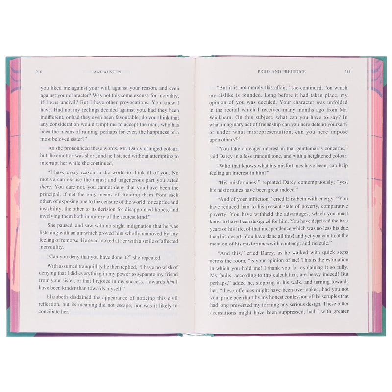 Pride and Prejudice by Jane Austen (Deluxe Edition) - Fiction - Sprayed Edges Hardback Fiction Wilco Books