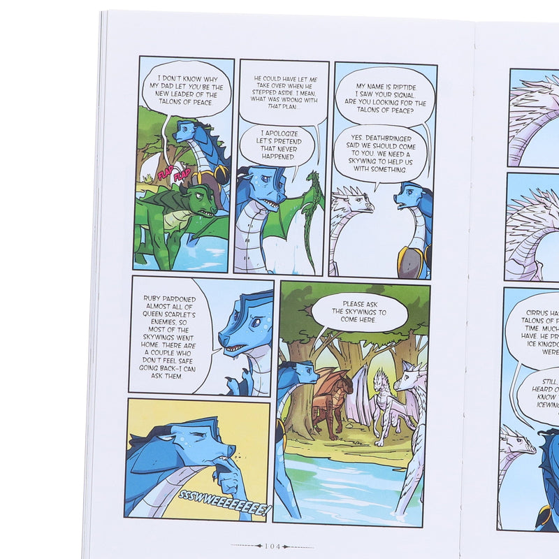 Wings of Fire Graphix Series (Book 5-8) By Tui T. Sutherland: Graphic Novels 4 Books Collection Set - Ages 8-12 - Paperback Graphic Novels Scholastic