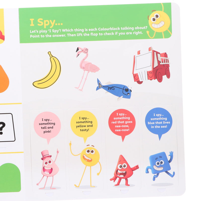 Colourblocks Colour Play: A Lift-the-Flap Book By Sweet Cherry Publishing - Ages 3-5 - Board book 3-5 Sweet Cherry Publishing