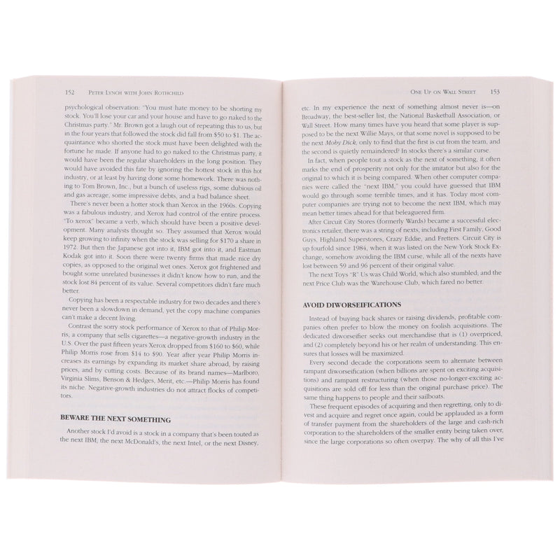One Up On Wall Street: by Peter Lynch - Non Fiction - Paperback Non-Fiction Simon & Schuster