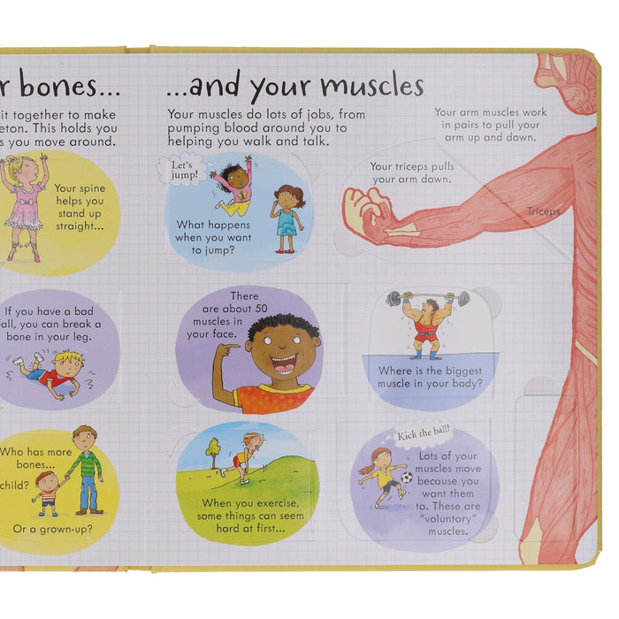 Usborne Lift-The-Flap: Look Inside Your Body by Louie Stowell - Ages 5-9 - Board books 5-7 Usborne Publishing Ltd