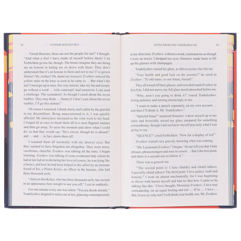 Notes from Underground by Fyodor Dostoevsky - Fiction - Sprayed Edges Hardback Fiction Wilco Books