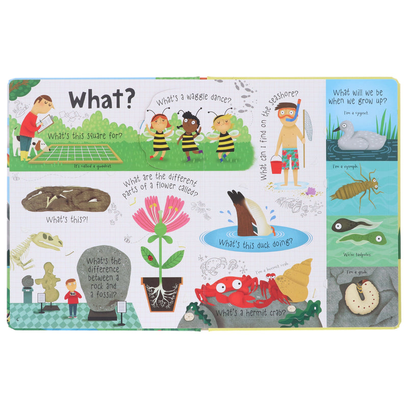 Usborne: Lift the Flap Questions and Answers About Nature by Katie Daynes - Ages 5+ - Board Book 5-7 Usborne Publishing Ltd