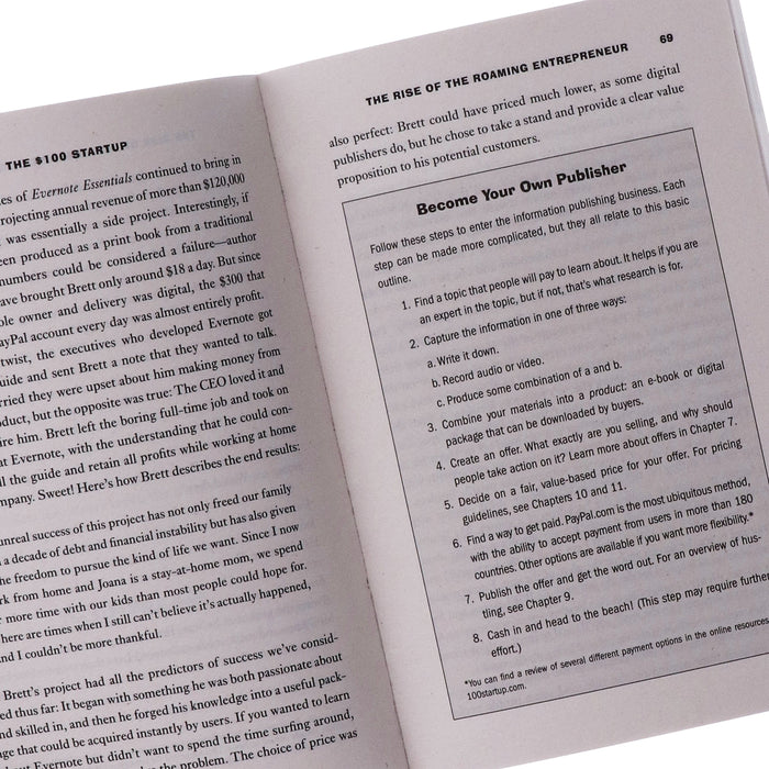 The $100 Startup By Chris Guillebeau - Non-Fiction - Paperback Non-Fiction Pan Macmillan