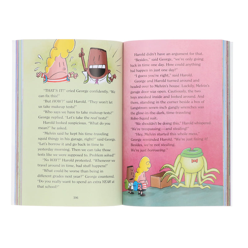 Captain Underpants Full Colour Series (Book 9-12) Collection by Dav Pilkey 4 Books Set - Ages 7-11 - Paperback Graphic Novels Scholastic