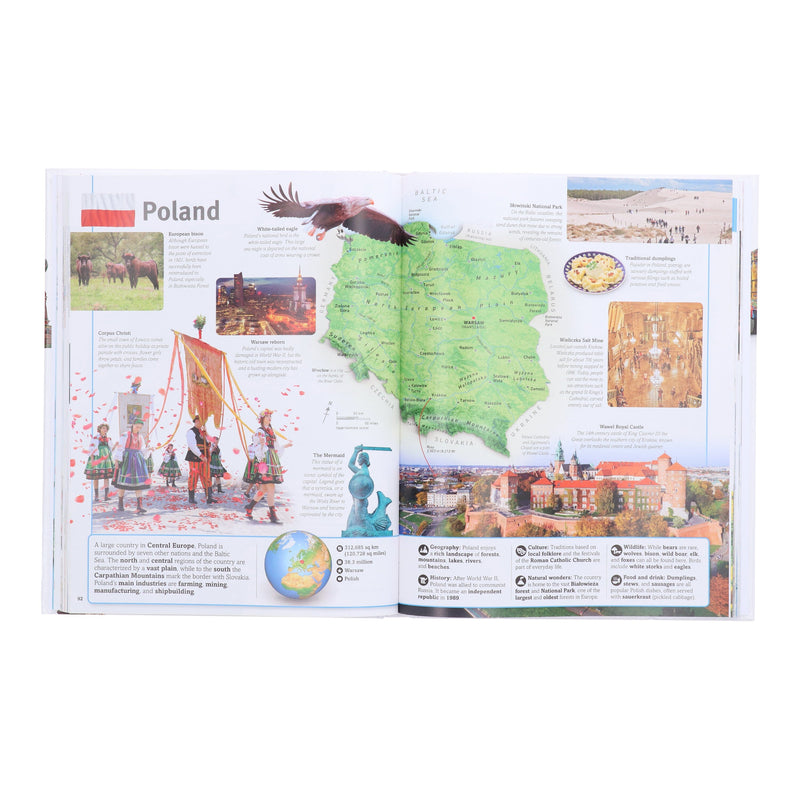 Our World in Pictures: Countries, Cultures, People & Places: A Visual Encyclopedia of the World by DK - Ages 7+ - Hardback Non-Fiction DK