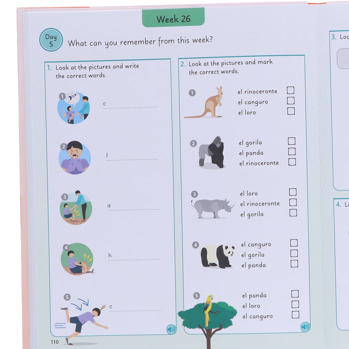 Spanish for Everyone Junior 5 Words a Day - Ages 6-9 - Flexibound 7-9 Penguin Random House