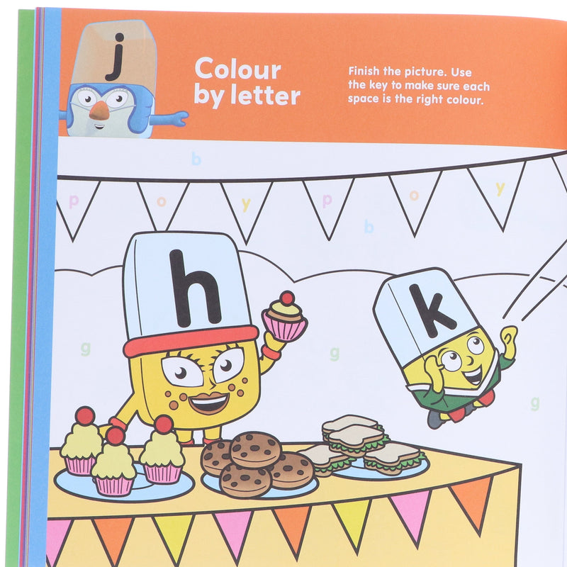 Alphablocks Stick, Play and Learn: A Sticker Activity Book by Sweet Cherry Publishing - Ages 3-6 - Paperback 0-5 Sweet Cherry Publishing