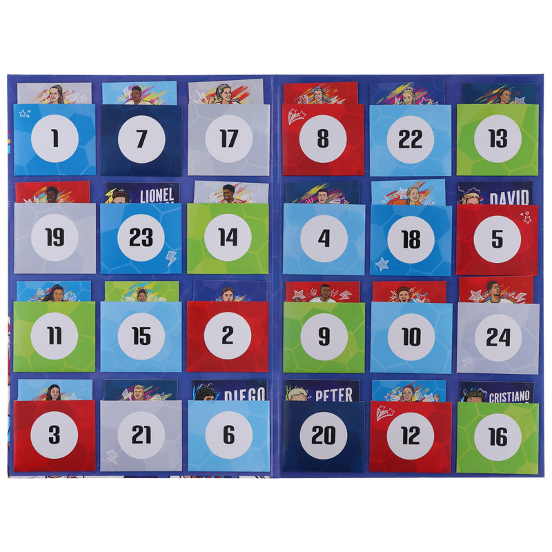Football Stars Advent Calendar 24 Football Stories and Player Books for Kids by Luke Paton & Harry Meredith - Ages 7-9 - Paperback (Includes 24 Free AudioBooks!) 7-9 Sweet Cherry Publishing