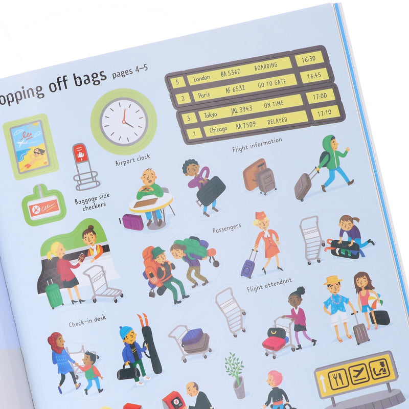 Usborne First Sticker Books: (Zoo, Farm, Airport, Jungle & Under the Sea) 5 Books Collection Set - Ages 2+ - Paperback 0-5 Usborne Publishing Ltd