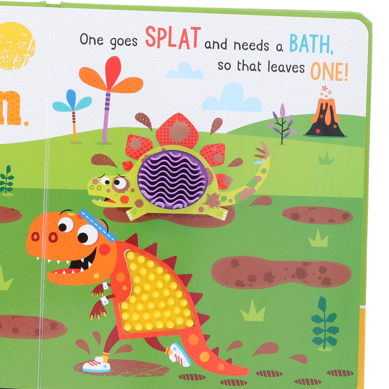 Never Touch a Dinosaur Gift Box by Rosie Greening (Includes 2 Books & 3 Jigsaws with Bumpy Silicone Touches) - Ages 0-5 - Board Book 0-5 Make Believe Ideas